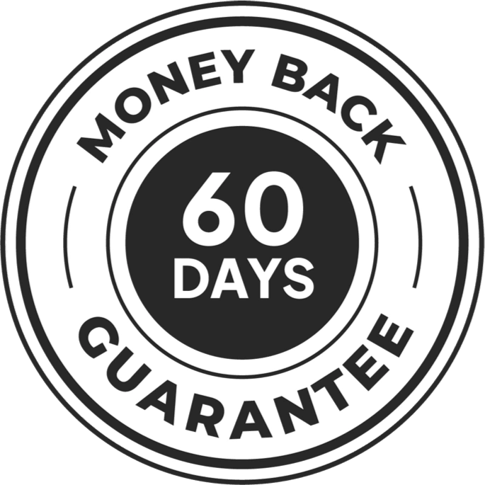 SteelPower 60-day money-back guarantee seal